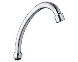 Universální výtokové ramínko k baterii, 135mm, typ-J, chrom