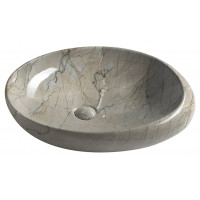 DALMA keramické umyvadlo 68x44x16,5 cm, grigio