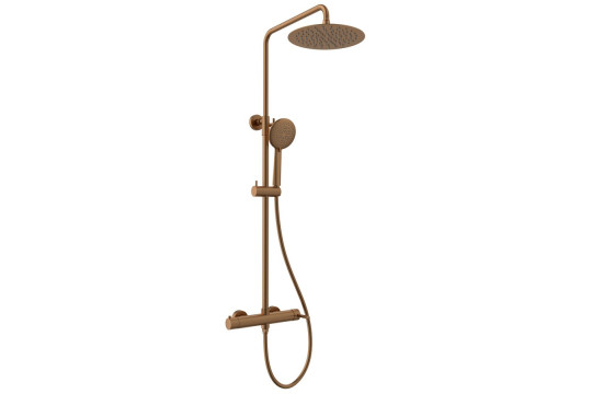 ICONIC sprchový sloup s pákovou baterií, měď mat