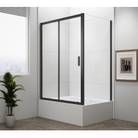 DEEP BLACK obdélníkový sprchový kout 1200x750mm L/P varianta, čiré sklo