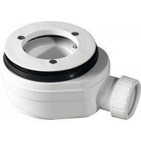 GELCO vaničkový sifon, průměr otvoru 90 mm, DN40, nízký, pro vaničky s krytem