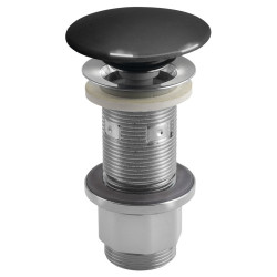 Umyvadlová výpust 5/4“, click-clack, betonová zátka, 10-80mm, antracit pololesk