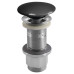 Umyvadlová výpust 5/4“, click-clack, betonová zátka, 10-80mm, antracit pololesk