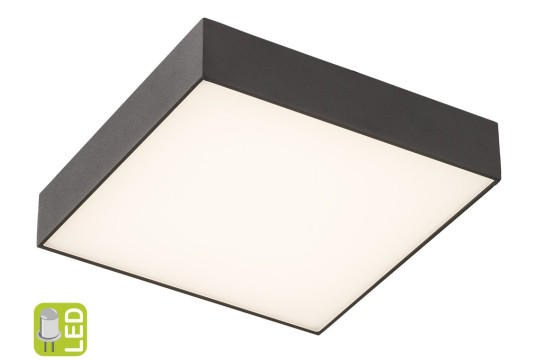 RISA stropní svítidlo LED 30W, 300x55x300mm, 230V, černá