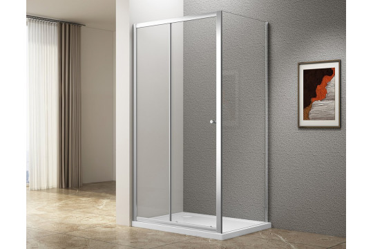 UGGA obdélníkový sprchový kout 1400x800mm, čiré sklo