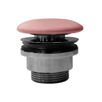 GSI umyvadlová výpust 5/4“, neuzavíratelná, tl.5-65 mm, keramická krytka, blush mat