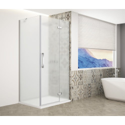 TRINITY CHROME čtvercový sprchový kout 900x900mm, matné sklo, pravé