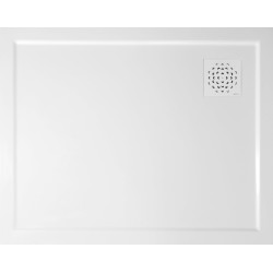 XENA sprchová vanička z litého mramoru, obdélník 100x80cm, bílá