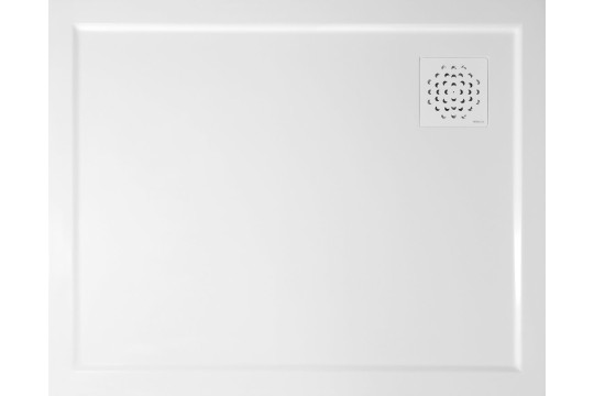 XENA sprchová vanička z litého mramoru, obdélník 100x80cm, bílá