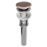 Umyvadlová výpust 5/4", click-clack, betonová zátka, bílý pískovec