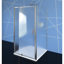 EASY LINE třístěnný sprchový kout 900-1000x800mm, pivot dveře, L/P varianta, Brick sklo