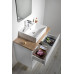 ALTAIR sestava koupelnového nábytku, š. 87,1 cm, bílá/dub emporio