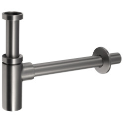 Umyvadlový sifon 5/4", odpad 32mm, kulatý, gun metal