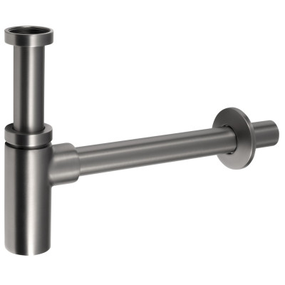 Umyvadlový sifon 5/4", odpad 32mm, kulatý, gun metal Umyvadlový sifon 5/4", odpad 32mm, kulatý, gun metal