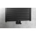 TONDI otopné těleso rovné 600x1330 mm, středové připojení, černá mat