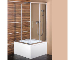 CARMEN sprchová čtvercová zástěna 800x800x1650mm, čiré sklo