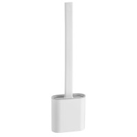 SANA WC silikonová štětka závěsná/na postavení, bílá mat SANA WC silikonová štětka závěsná/na postavení, bílá mat