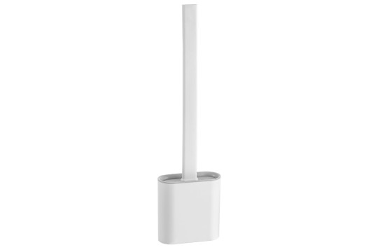 SANA WC silikonová štětka závěsná/na postavení, bílá mat