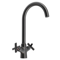 XELLA stojánková dřezová baterie, gun metal