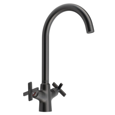 XELLA stojánková dřezová baterie, gun metal XELLA stojánková dřezová baterie, gun metal
