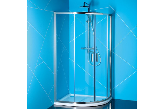 EASY LINE čtvrtkruhová sprchová zástěna 900x800mm, čiré sklo