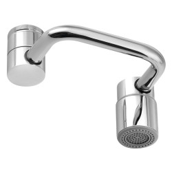 Otočný nástavec na vodovodní baterii, vnější závit M24x1, vnitřní závit M22x1, chrom