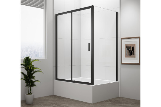 DEEP BLACK obdélníkový sprchový kout 1100x750mm L/P varianta, čiré sklo