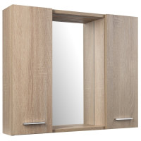 ZOJA/KERAMIA FRESH STRIP galerka s LED osvětlením, 70x60x14cm, dub platin