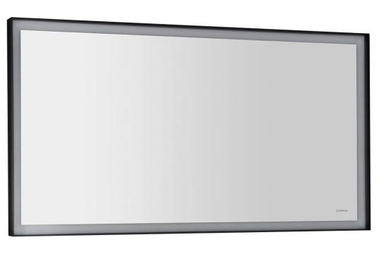 SORT LED podsvícené zrcadlo 120x70cm, matná černá