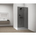 ESCA WHITE MATT jednodílná sprchová zástěna k instalaci ke stěně, kouřové sklo, 1000 mm