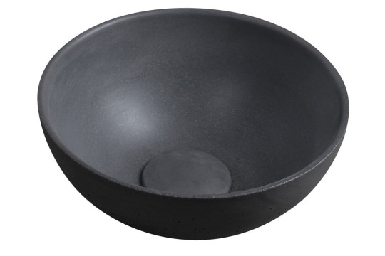 MINOR betonové umývátko na desku, Ø 26cm, antracit