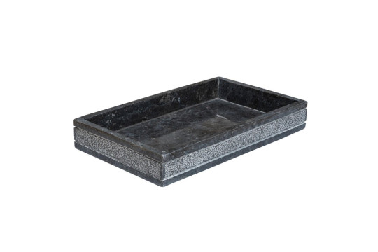 POSH miska na postavení, mramor, šedá