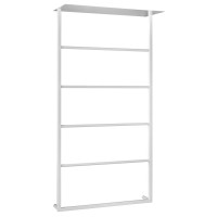 SKA nástěnný sušák ručníků s policí 604x1184x252mm, bílá mat