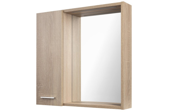 ZOJA/KERAMIA FRESH STRIP galerka s LED osvětlením, 60x60x14cm, levá, dub platin