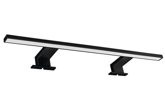 SERAPA LED svítidlo, 9W, 230V, 600x40x100mm, IP44, hliník, černá mat