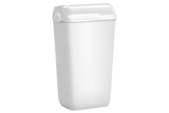 COLORED odpadkový koš nástěnný s víkem 23l, ABS, bílá