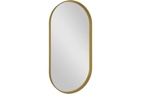 AVONA oválné zrcadlo v rámu 50x100cm, zlato mat