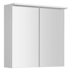 KAWA STRIP galerka s LED osvětlením 70x70x22cm, bílá