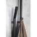 DUOPASSO elektrický sušák ručníků s časovačem, 122x1700mm, 45 W, černá mat