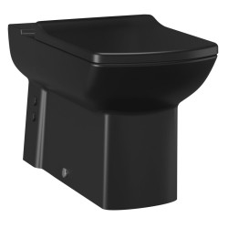 LARA WC mísa pro kombi, spodní/zadní odpad, 35x64cm, černá mat