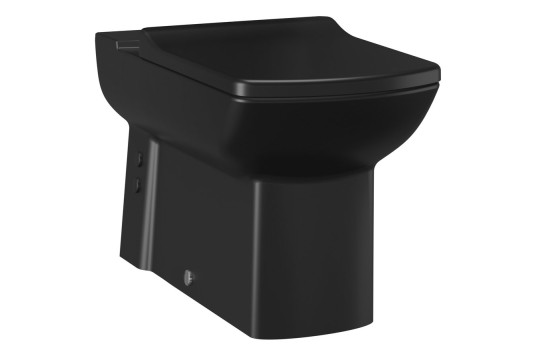 LARA WC mísa pro kombi, spodní/zadní odpad, 35x64cm, černá mat
