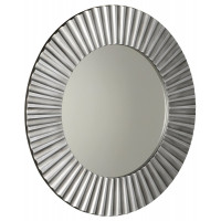 PRIDE zrcadlo v rámu, pr.90cm, stříbrná
