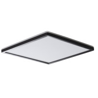 AZPO stropní LED svítidlo, 420x420mm, 22W, IP54, černá mat