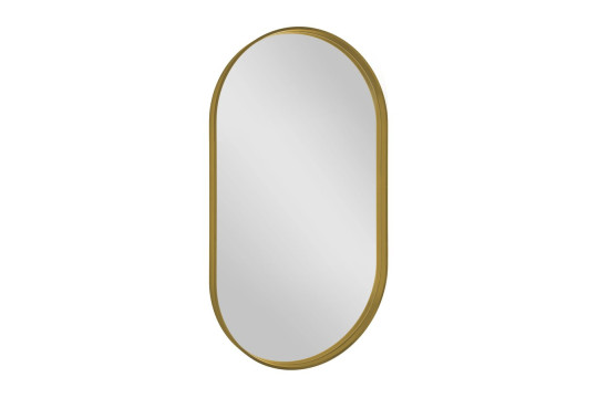 AVONA oválné zrcadlo v rámu 40x70cm, zlatá mat