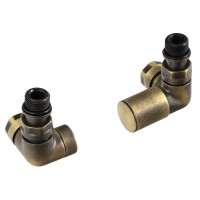 CORNER SIMPLY připojovací sada ventilů triaxiální, pravé provedení, bronz