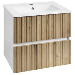 PANEDA STRIP umyvadlová skříňka 59,5x55x45,2cm, dub emporio
