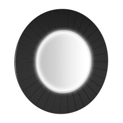 LUMIRO STRIP kulaté zrcadlo s LED osvětlením v rámu ø 75cm, carina LUMIRO STRIP kulaté zrcadlo s LED osvětlením v rámu ø 75cm, carina
