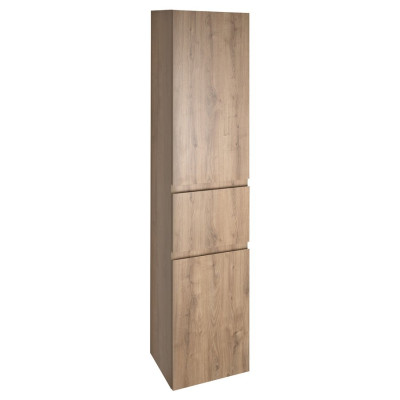 ALTAIR vysoká skříňka s košem 40x184x31cm, pravá, dub emporio