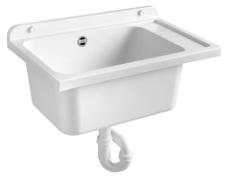 Výlevka na skříňku 58x38cm, plast bílá Výlevka na skříňku 58x38cm, plast bílá