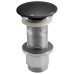 Umyvadlová výpust 5/4“, click-clack, betonová zátka, 10-80mm, antracit pololesk